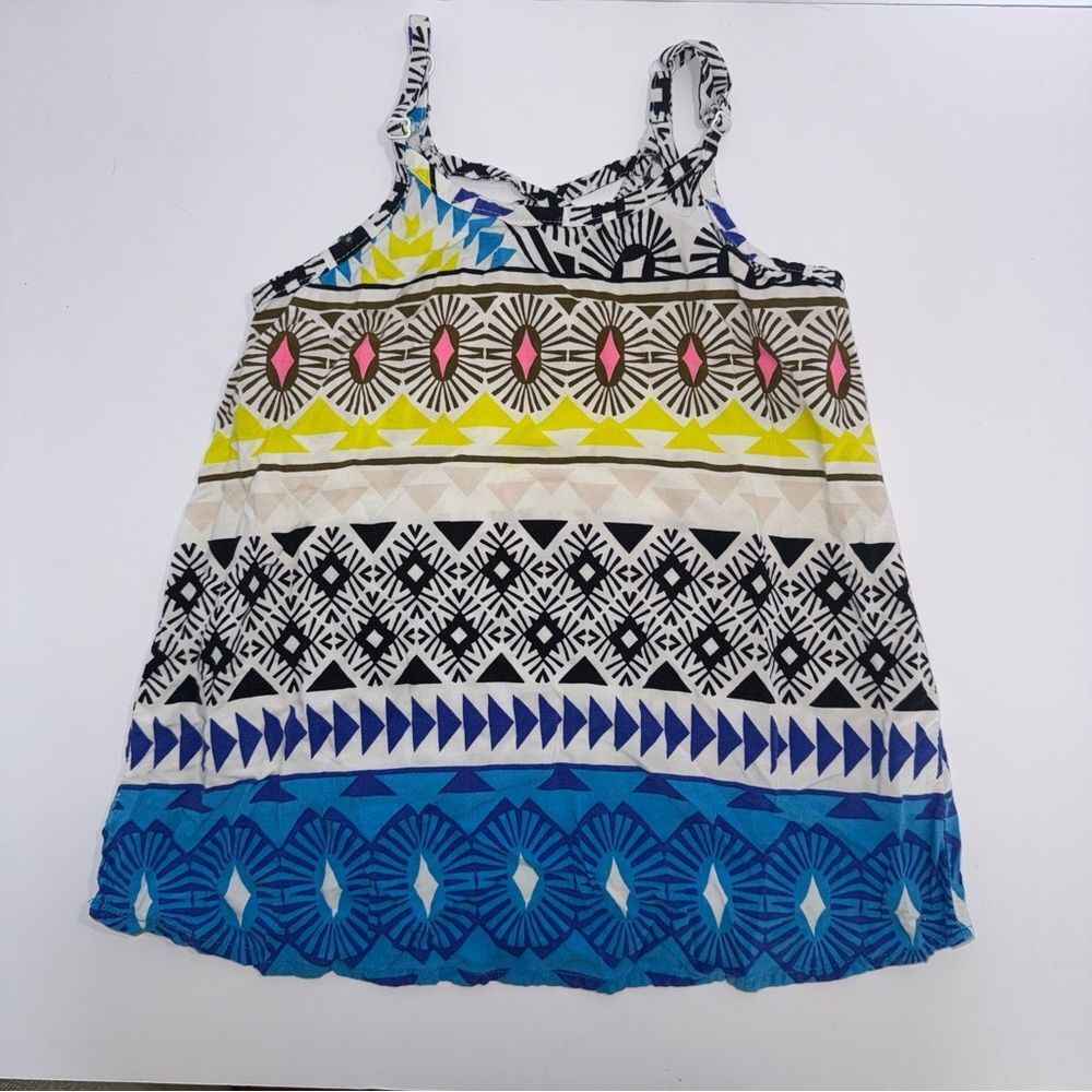 Old navy size XS 5 Girls tribal Patterned Poplin Camis tank top